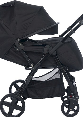 Siyah cift yönlü  Bebek Arabası - Görsel 5
