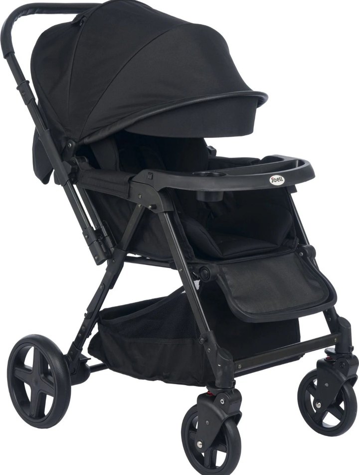 Siyah cift yönlü  Bebek Arabası - Görsel 4