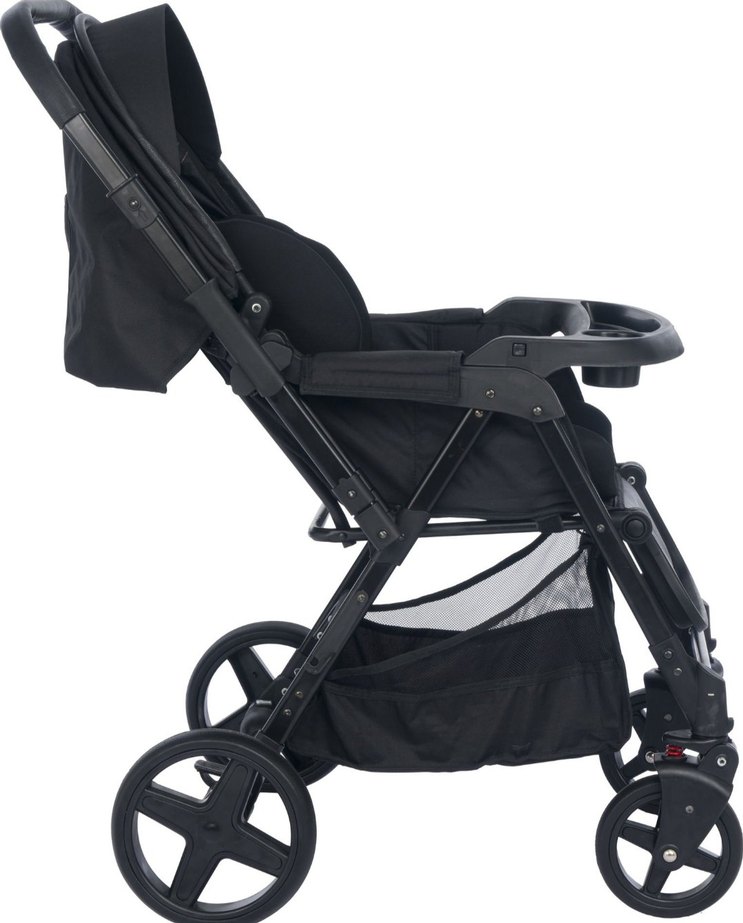 Siyah cift yönlü  Bebek Arabası - Görsel 2