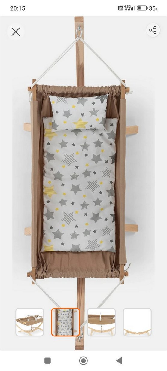 Bej ahsap hamak besik - Görsel 3