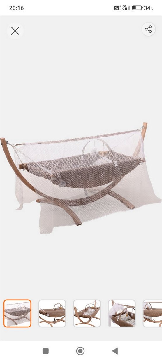 Bej ahsap hamak besik - Görsel 2