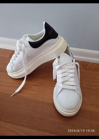 Beyaz Kadın Platform Spor Ayakkabı - Görsel 3