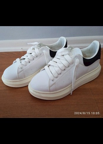 Beyaz Kadın Platform Spor Ayakkabı - Görsel 4