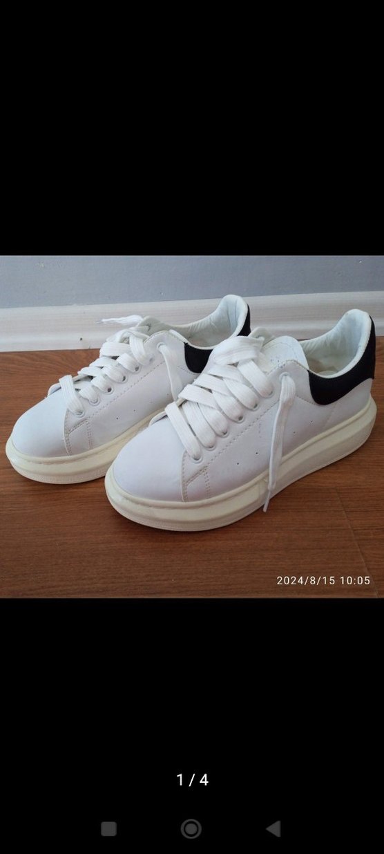 Beyaz Kadın Platform Spor Ayakkabı - Görsel 4