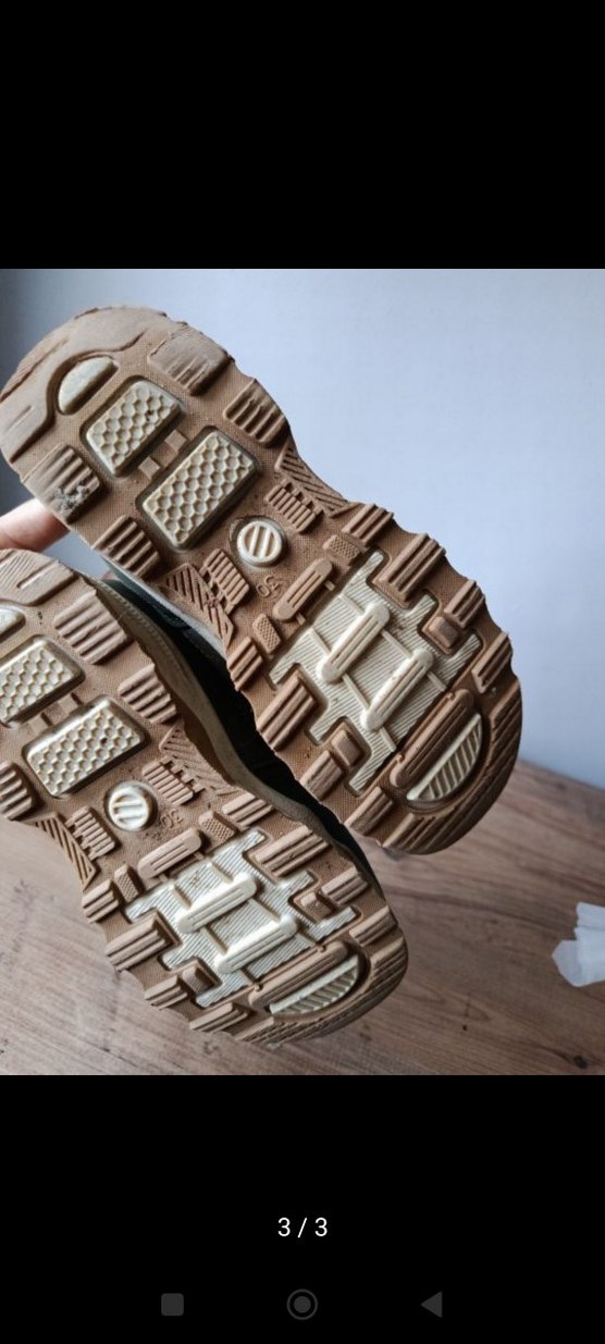 Haki Erkek Çocuk Kışlık Spor Ayakkabı Cırtcırtlı - Görsel 3