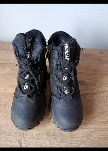 Unısex Siyah Kamuflaj Des Fermuarlı Bot - Görsel 3