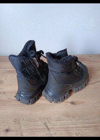 Unısex Siyah Kamuflaj Des Fermuarlı Bot - Görsel 4