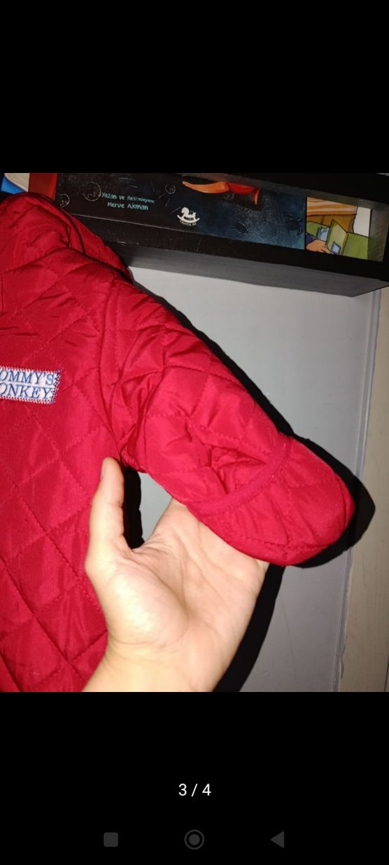 Nakışlı Kırmızı Bebek Tulum Mont - Görsel 3