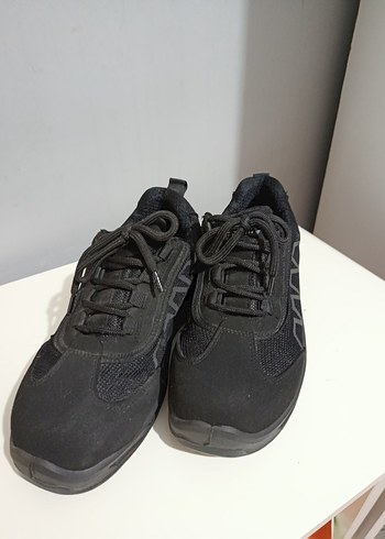 Siyah İş Spor Ayakkabı Velcro Bağcıklı - Görsel 2