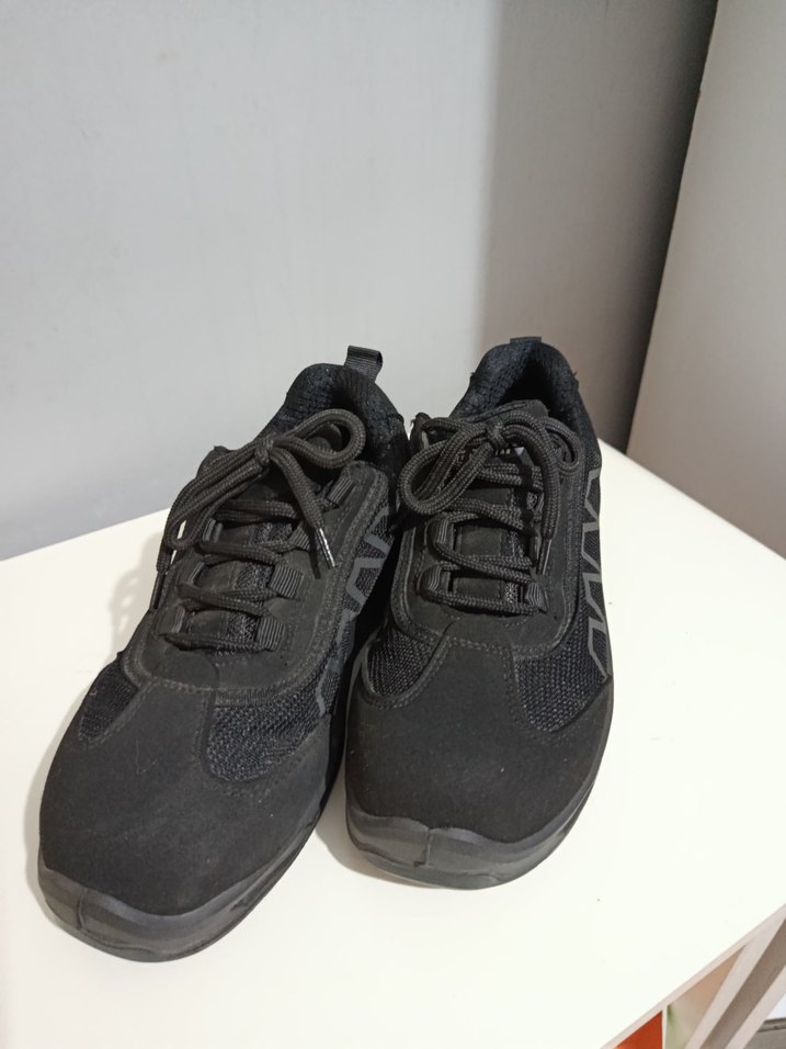 Siyah İş Spor Ayakkabı Velcro Bağcıklı - Görsel 2