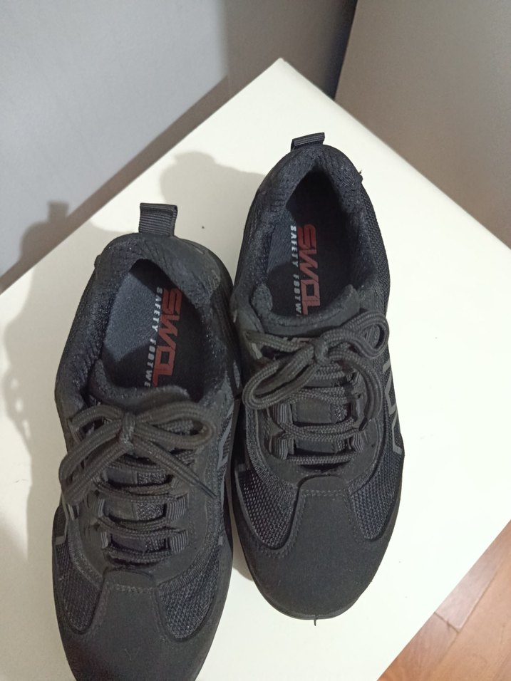 Siyah İş Spor Ayakkabı Velcro Bağcıklı - Görsel 3