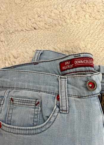 Nakışlı Gri Kadın Denim Pantolon - Görsel 2