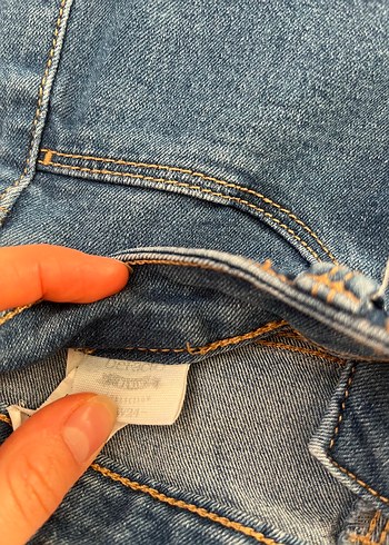 Kadın Mavi Midi Boy Denim Jean Pantolon - Görsel 2