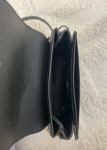 Kilitli Siyah Deri Kadın Çanta - Görsel 2