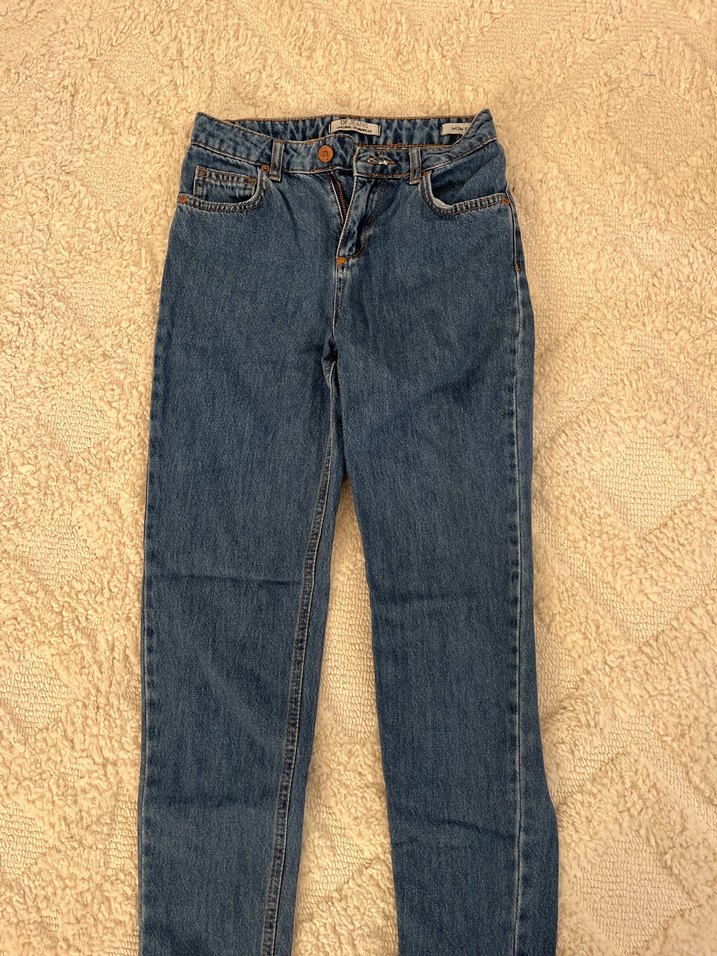 Kadın Loose Fit Midi Kot Pantolon - Görsel 2