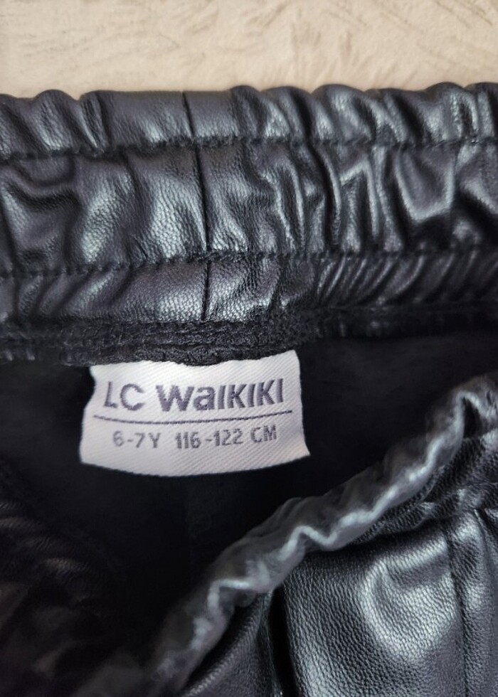 Kız çocuk deri pantolon  - Görsel 2