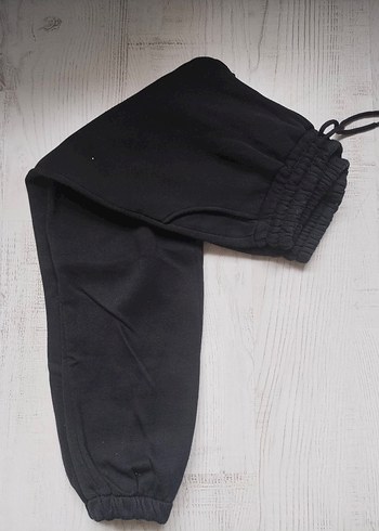 Siyah Rahat Kesim Kadın Eşofman Altı - Görsel 2