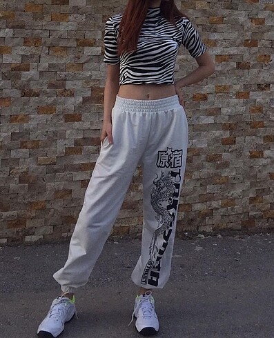 Diğer Crop bluz zebra