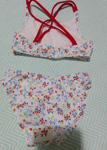 Diğer Çiçek Desenli Kız Çocuk Bikini