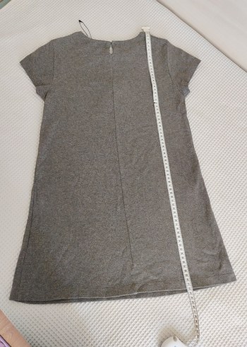 Zara 13-14 beden  marka Kız Çocuk Gri Kısa Kollu Elbise - Görsel 5