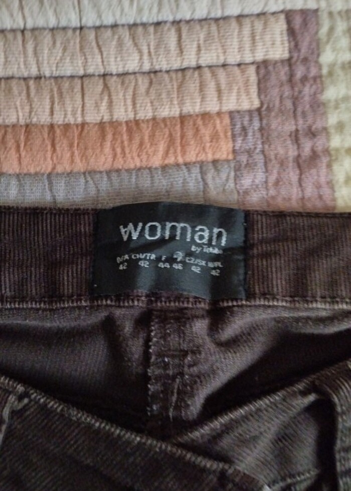 Kahverengi kadife pantolon - Görsel 4