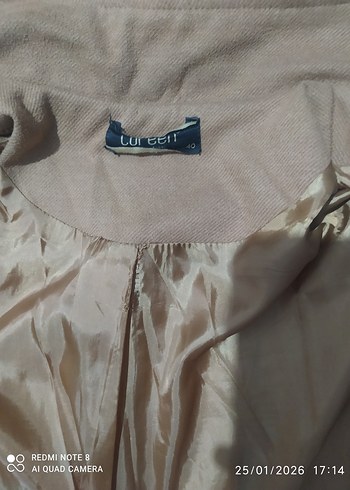 Kahverengi Uzun Kadın Kaban Kürklü Kapüşonlu - Görsel 2