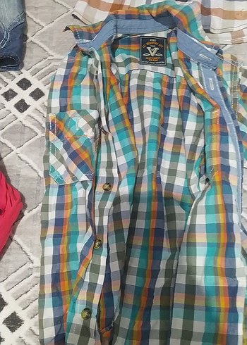 Erkek Kısa Kollu Kareli Gömlek - Görsel 6