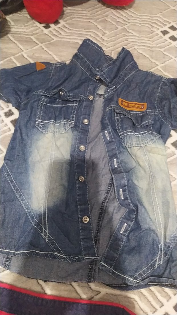 Erkek Kısa Kollu Kareli Gömlek - Görsel 2