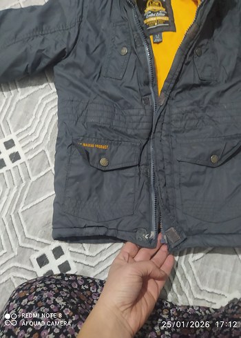 Gri Fermuarlı Erkek Çocuk Mont - Görsel 3