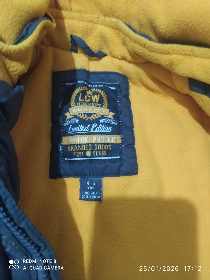 Gri Fermuarlı Erkek Çocuk Mont - Görsel 2