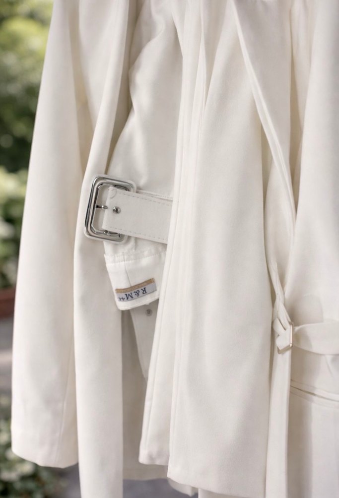 Beyaz Blazer Ceket Takım - Görsel 2