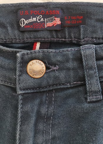 7 Yaş Beden lacivert Renk Erkek Çocuk Lacivert Denim Pantolon