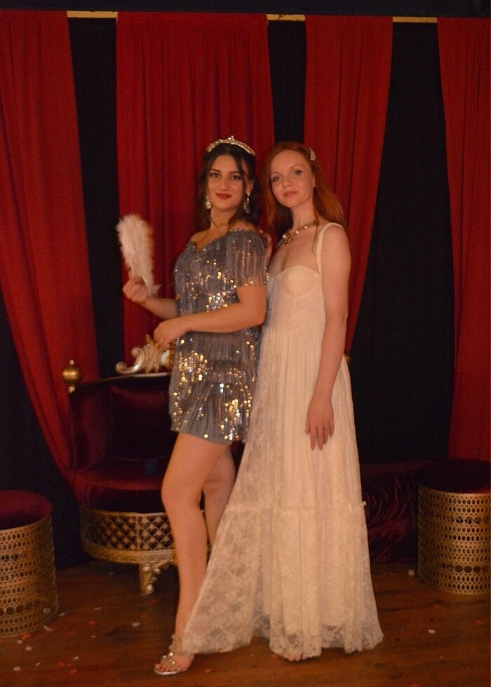 After party elbisesi püsküllü - Görsel 5