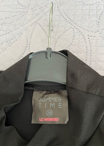 Leopar detaylı haşema ve bonesi - Görsel 3