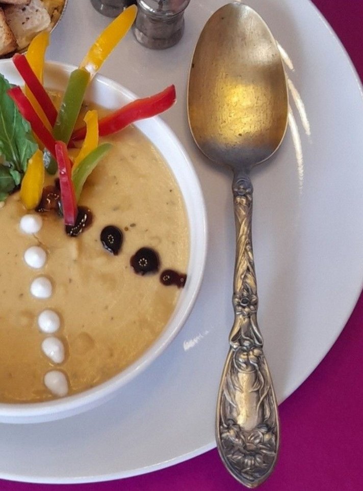 Antika pirinç damgalı yemek kaşığı - Görsel 4