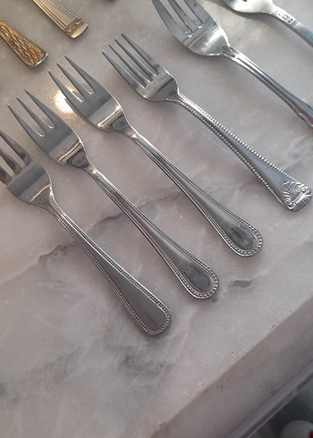 Çeşitli Desenli vintage Çatal 16 adet - Görsel 5