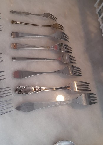 Çeşitli Desenli vintage Çatal 16 adet - Görsel 7