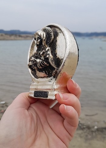 Gümüş rengi biblo - Görsel 4