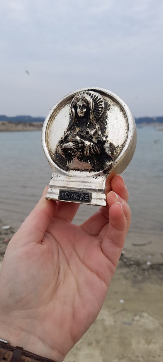 Gümüş rengi biblo - Görsel 3