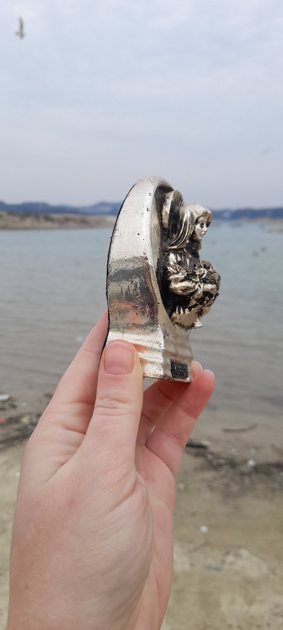 Gümüş rengi biblo - Görsel 5