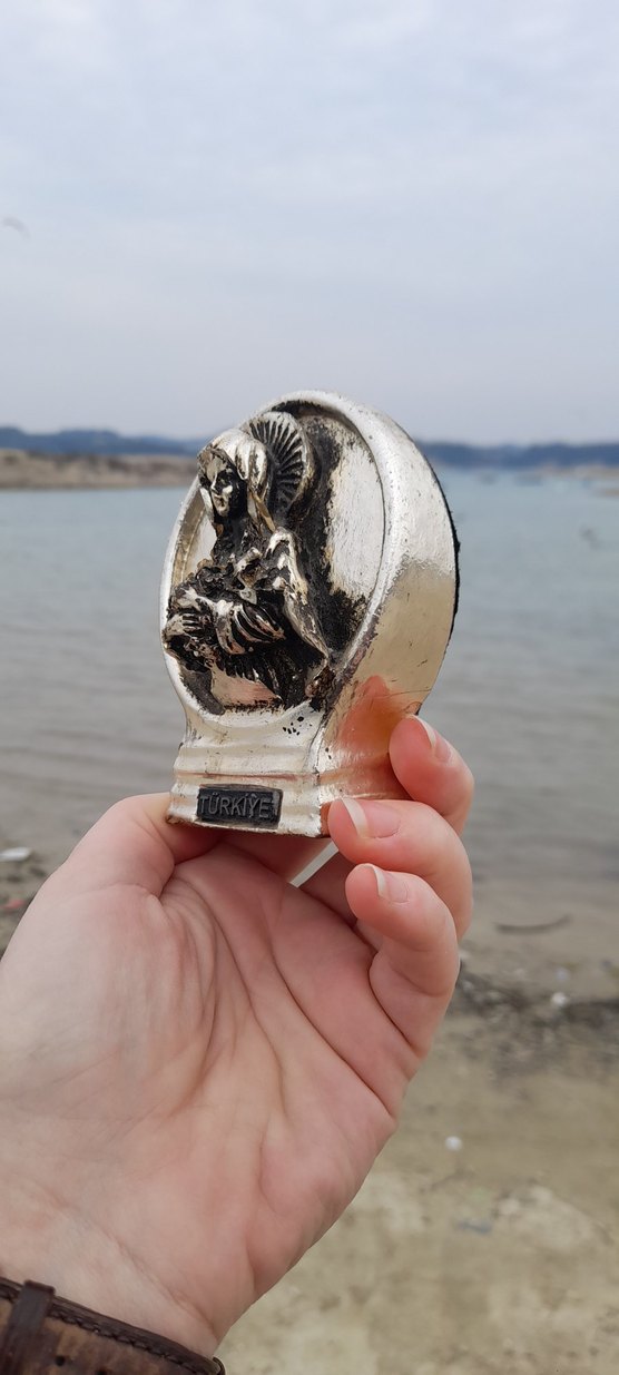 Gümüş rengi biblo - Görsel 4