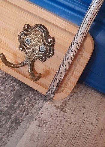 Ahşap ve pirinç Askılık - Görsel 9