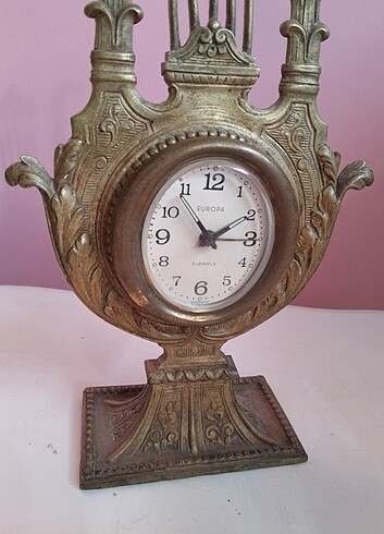  Beden Antika bronz masa saat çerçevesi art nouveau 