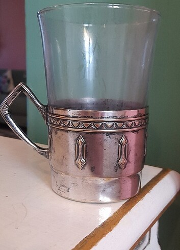  Beden Antika bardak zarfı gümüş kaplama WMF art nouveau damgalı