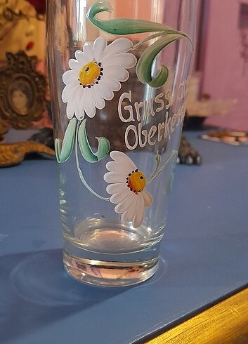 Beden çeşitli Renk Vintage bardak Almanya el boyama Papatya
