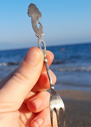 Beden Antika gümüş 800 zeytin çatal