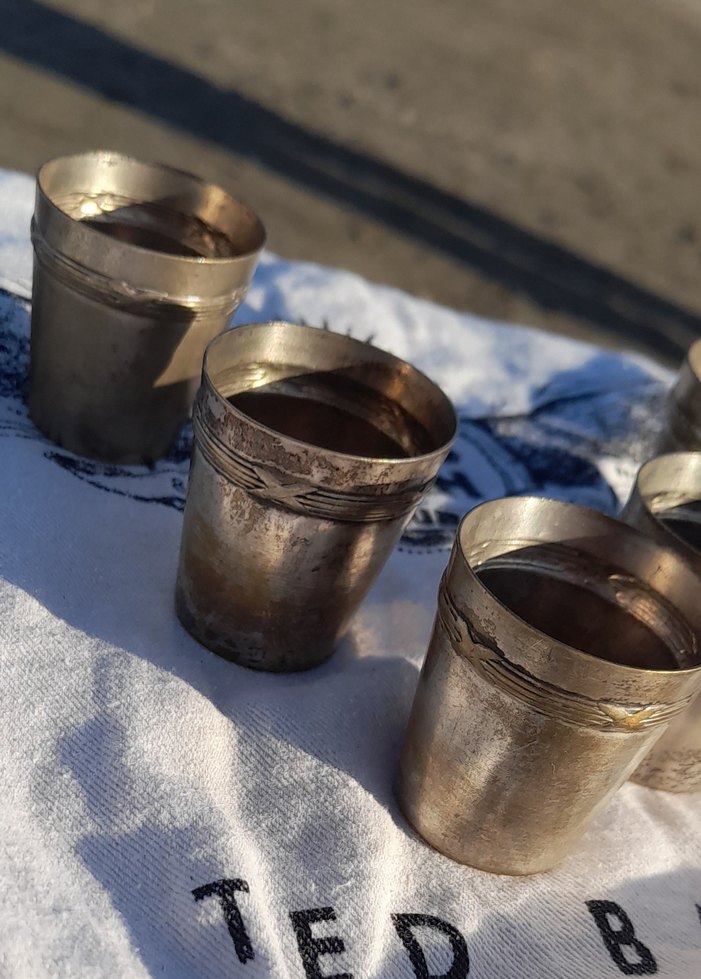 Antika kadeh takımı art nouveau - Görsel 3