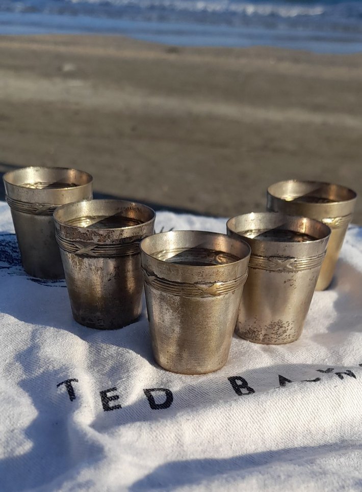 Antika kadeh takımı art nouveau - Görsel 2