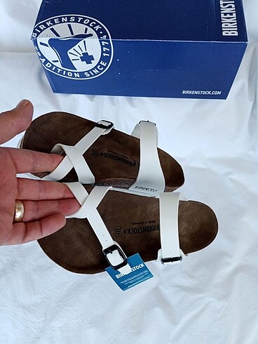 38 Beden beyaz Renk Birkenstock Terlik