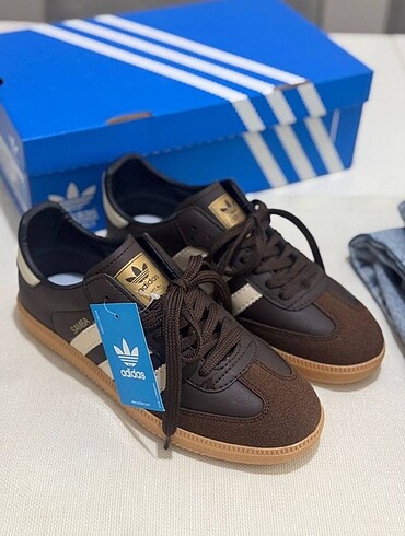 39 Beden kahverengi Renk Adidas Samba